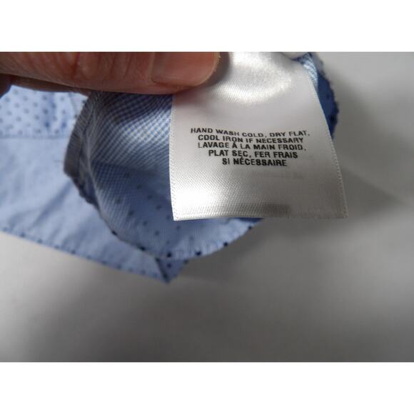 Waverly Grey Tank Top Small Ruffle Blue Grid Plaid Polka Dot Cottage Core - Picture 11 of 11